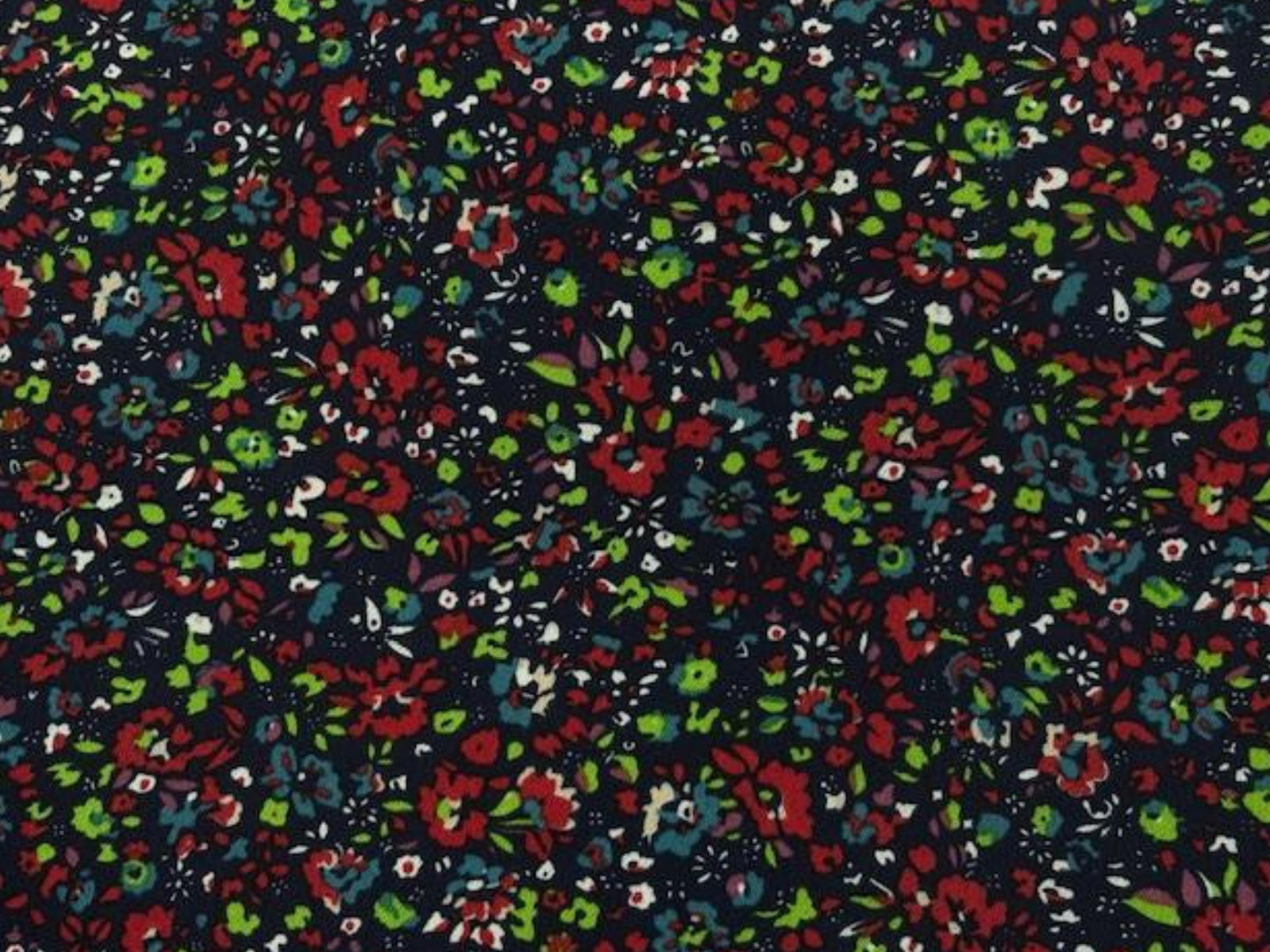 Ditsy Floral- Printed Crepe - Cheap Fabrics