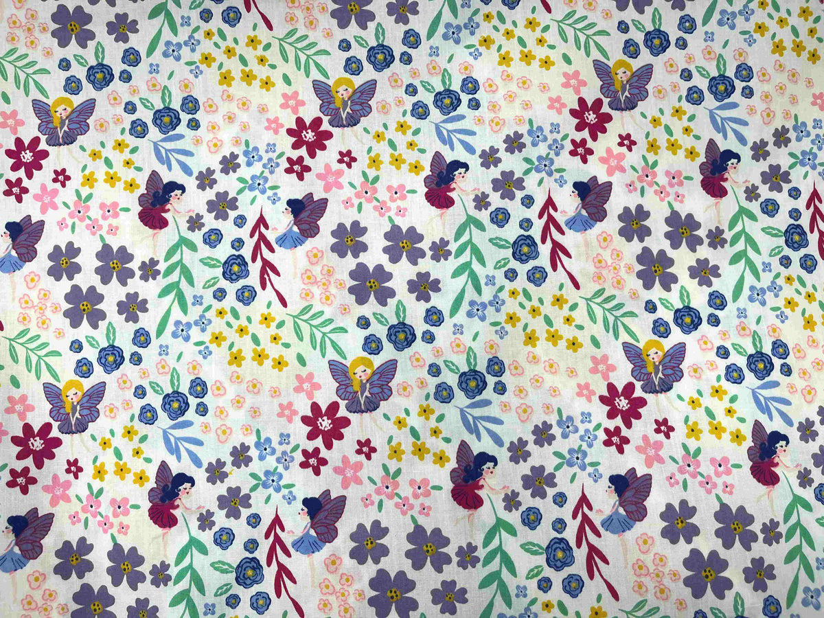 Polycotton Printed Fabric - Fairies