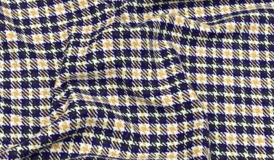 Purple Beige Wool Blend Fabric