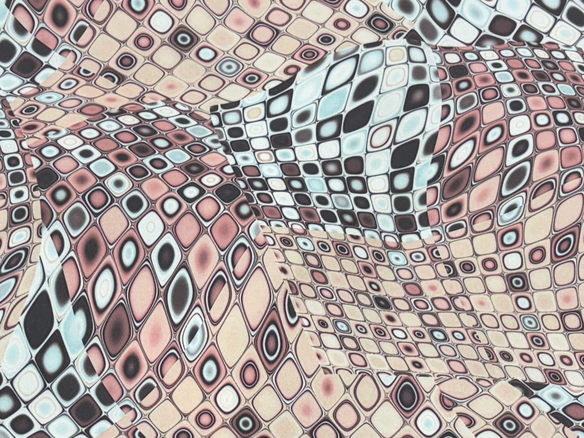 Loving Retros - Stretch Crepe - Cheap Fabrics