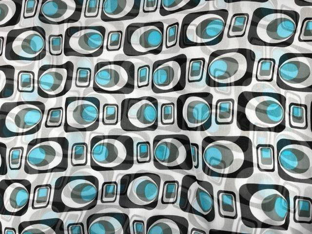 Retro Eye Silk Printed Chiffon - Cheap Fabrics