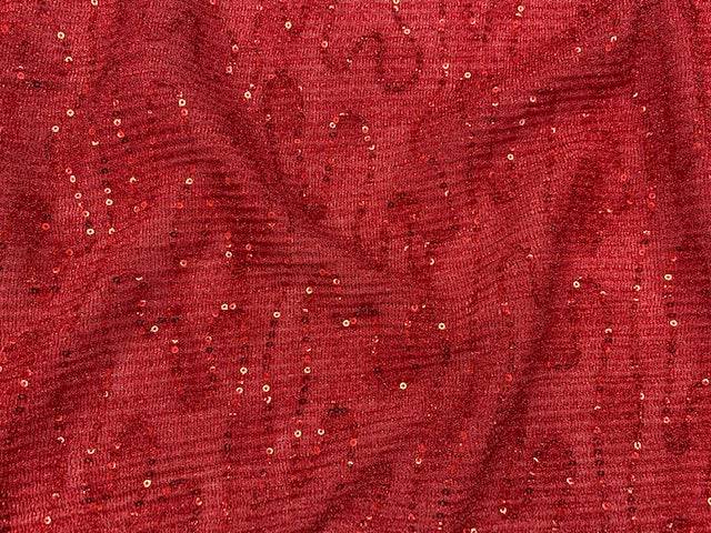 Ribbed Sequin Jersey Knit - Cheap Fabrics