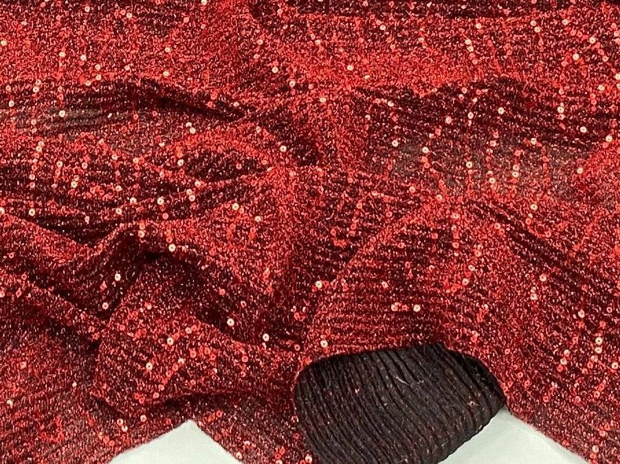 Ribbed Sequin Jersey Knit - Cheap Fabrics