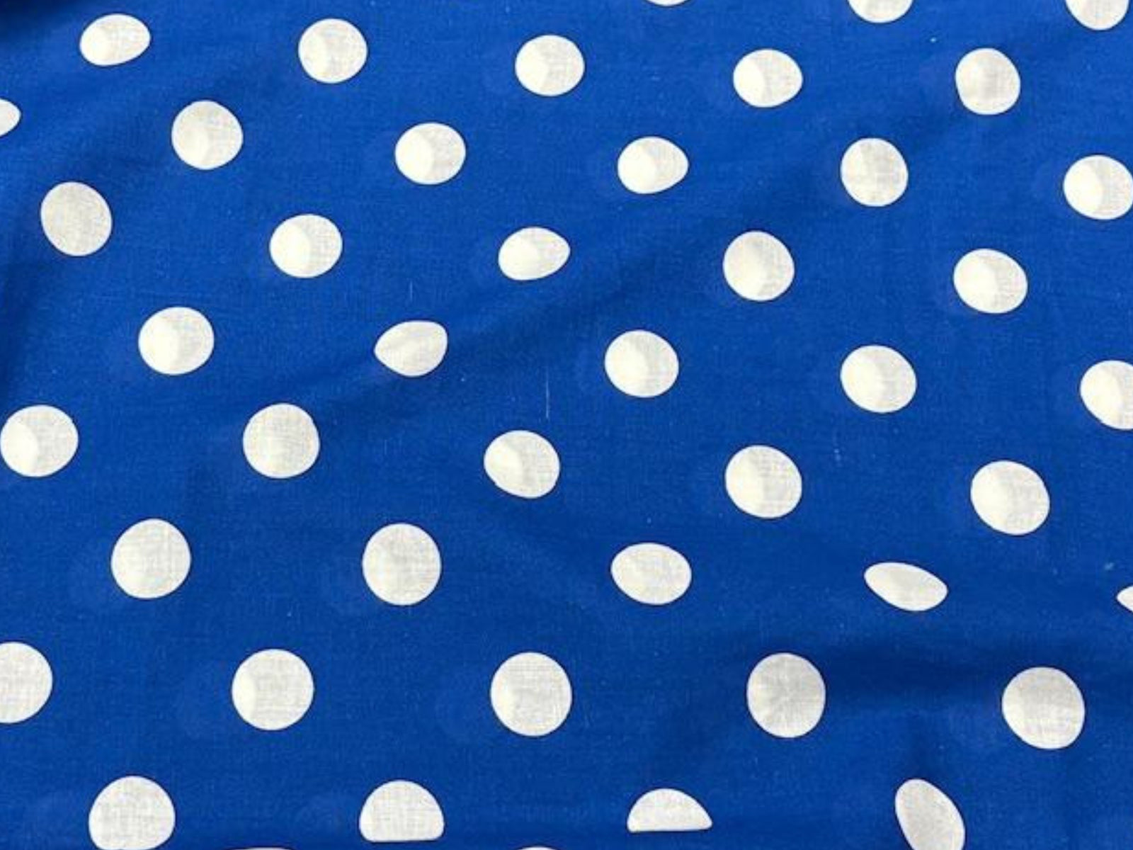 3 Metres for the Price of 2 -  Discount Fabric Bundle - Royal Polka (DEFECT) - Cheap Fabrics