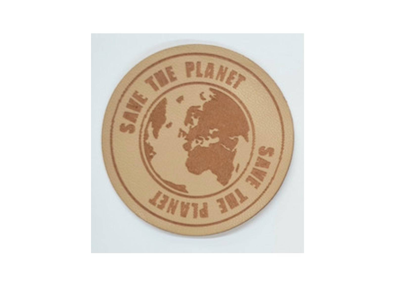 Save The Planet Imitation Leather - Iron -On & Sew-On Patch - Cheap Fabrics