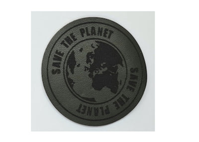 Save The Planet Imitation Leather - Iron -On & Sew-On Patch
