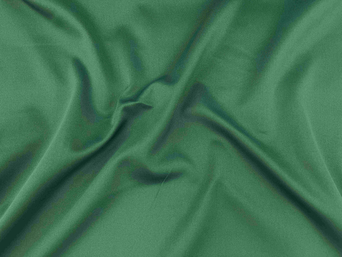 Forest green plain scuba fabric from Cheapfabrics, showcasing smooth, stretchy material suitable for garments and craft projects.