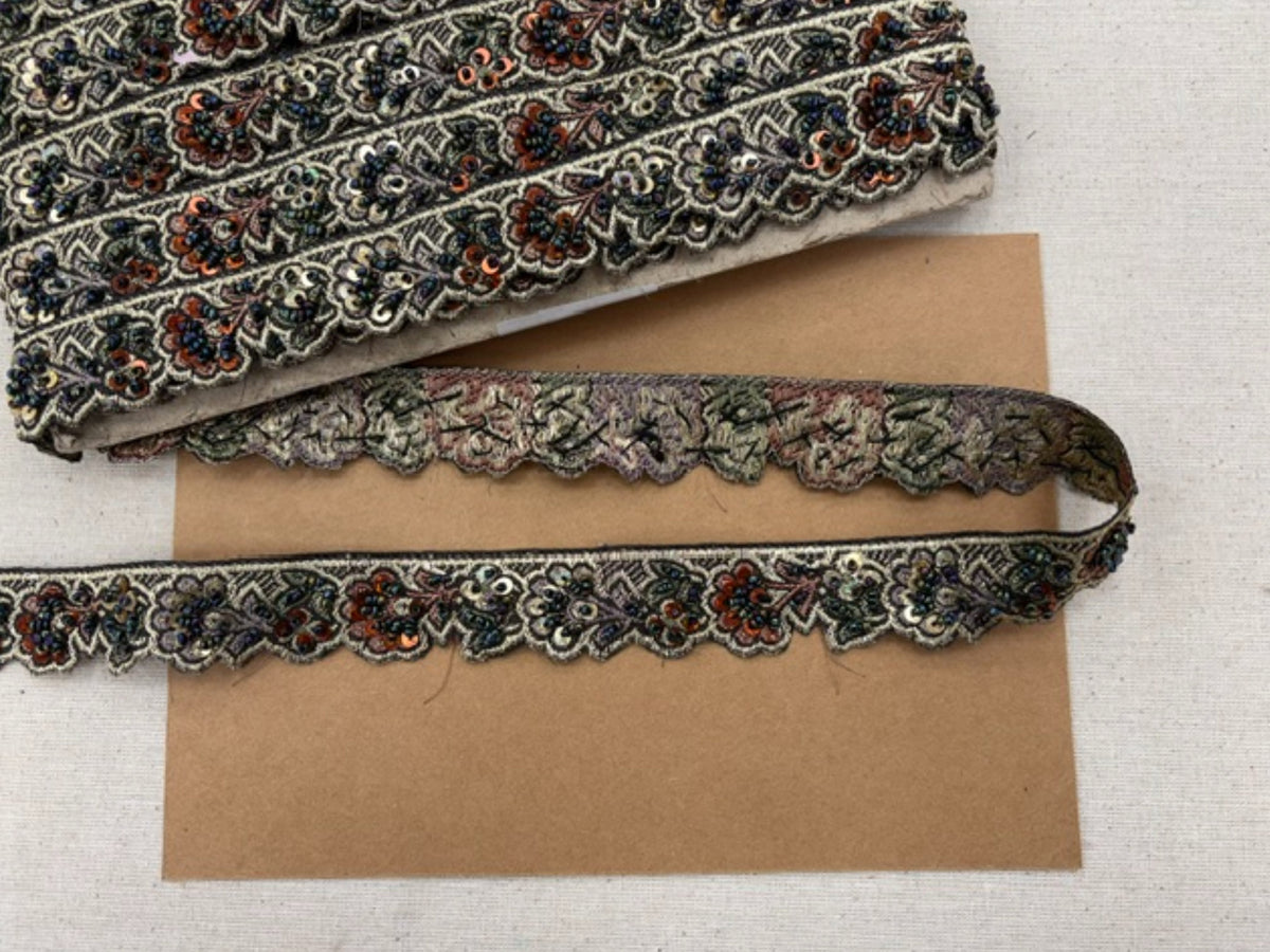 Brocade Sequin Trim