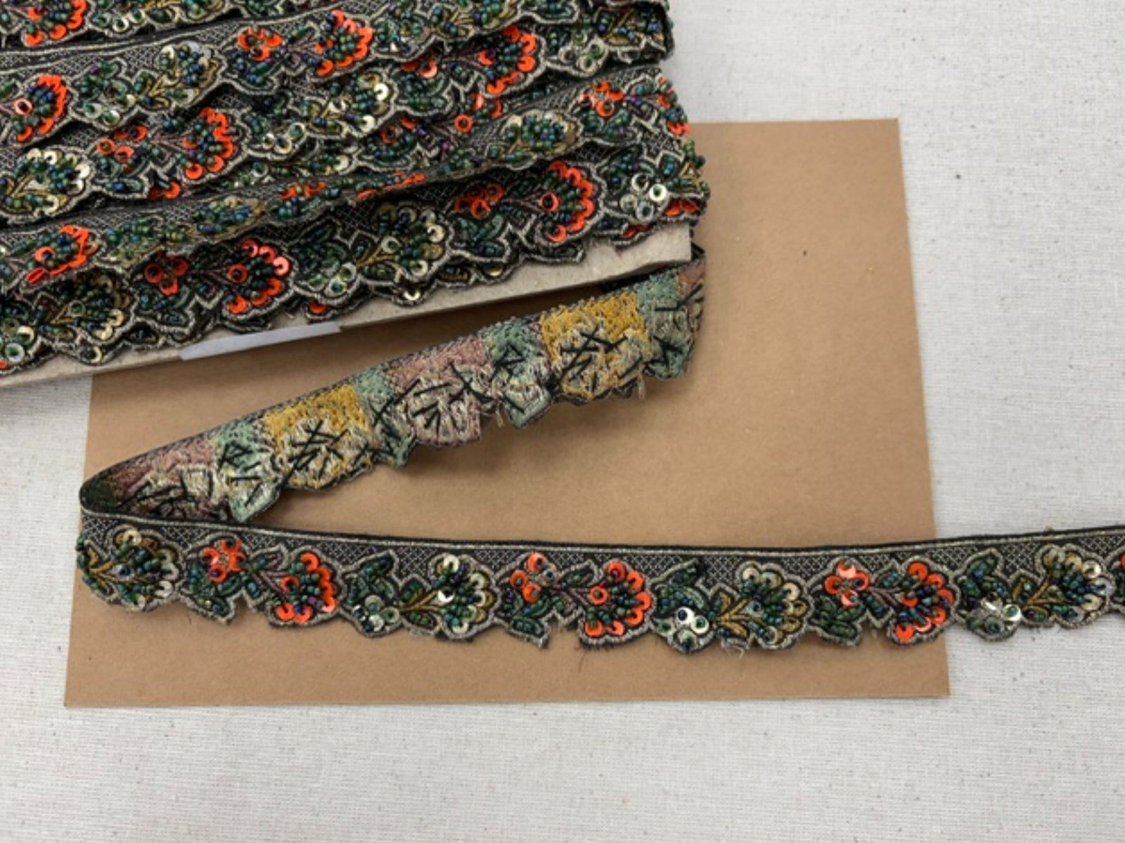 Brocade Sequin Trim