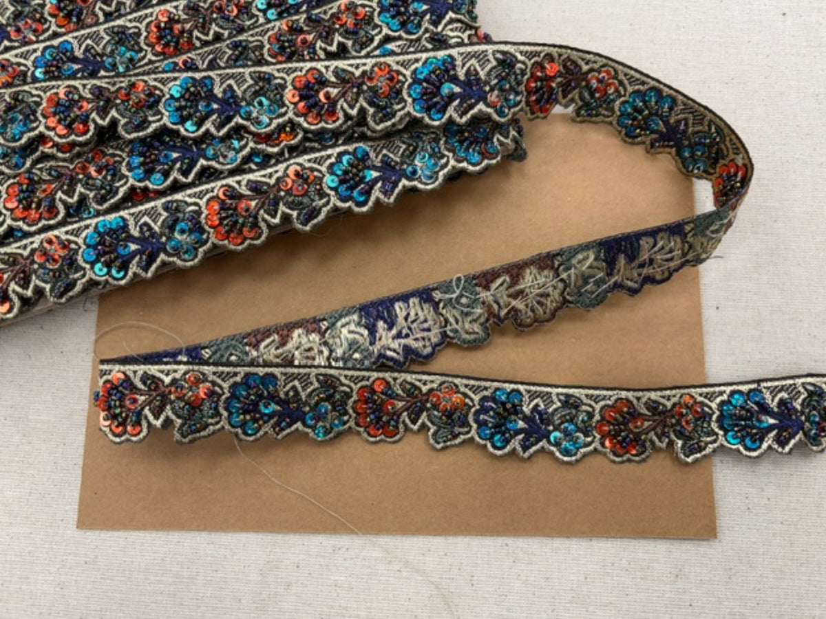 Brocade Sequin Trim