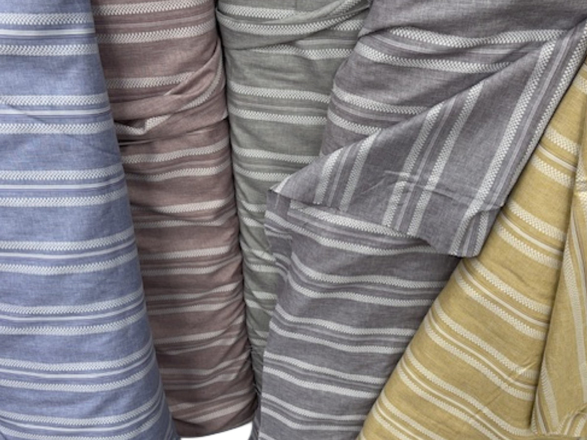 Chequered Weave Shirting Fabric