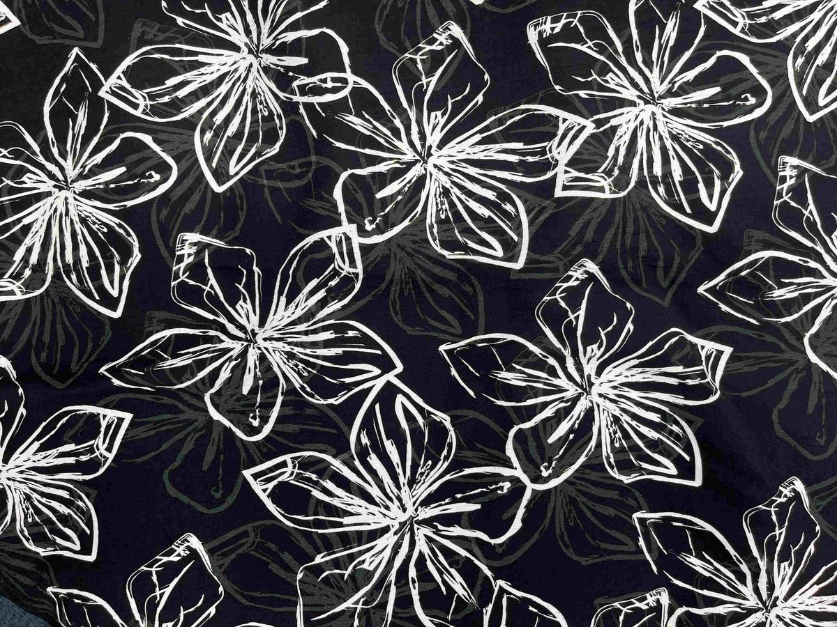 Signature Crepe Fabric - Monochrome