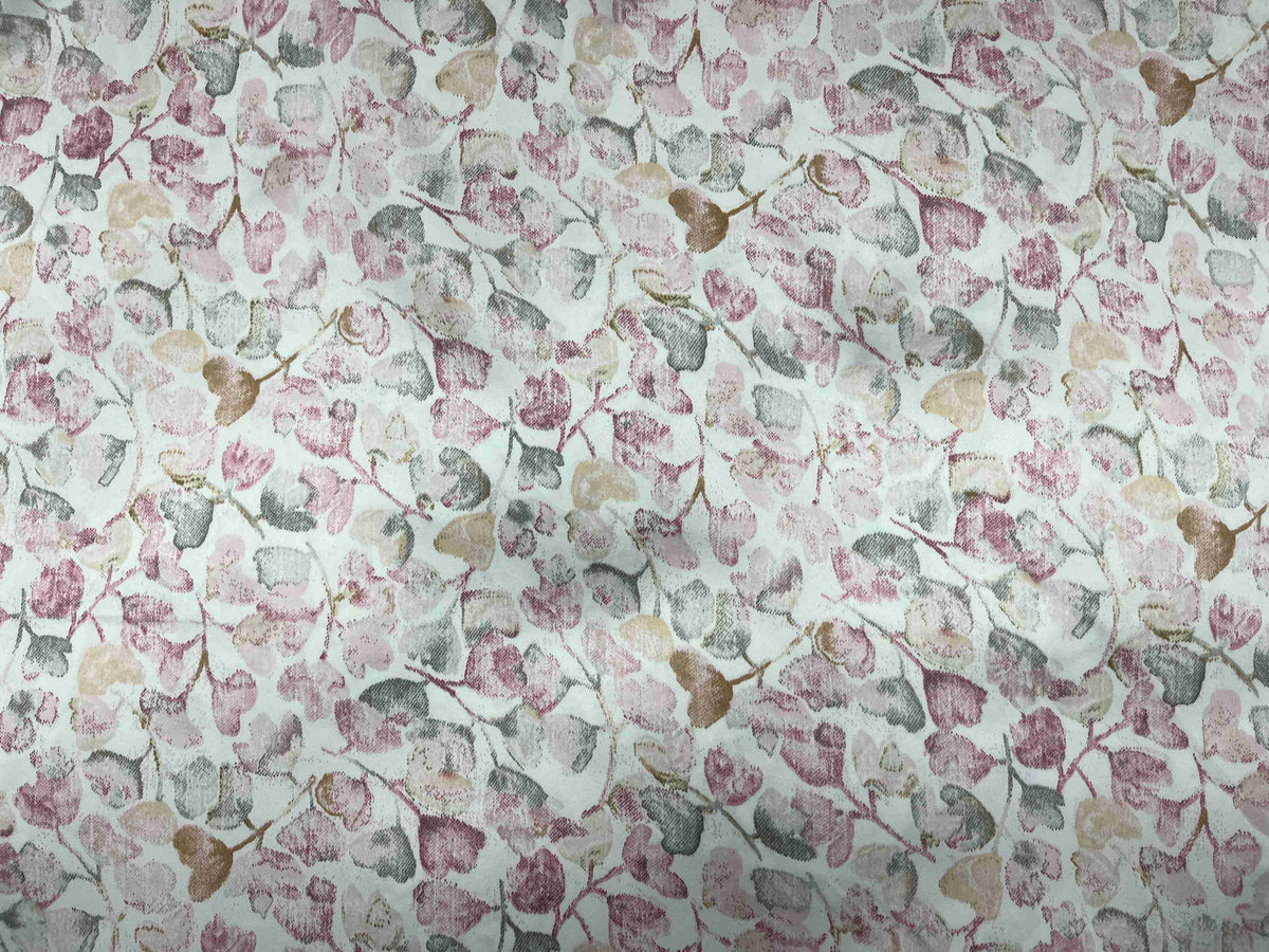 Printed Silky Satin Fabric - Blush