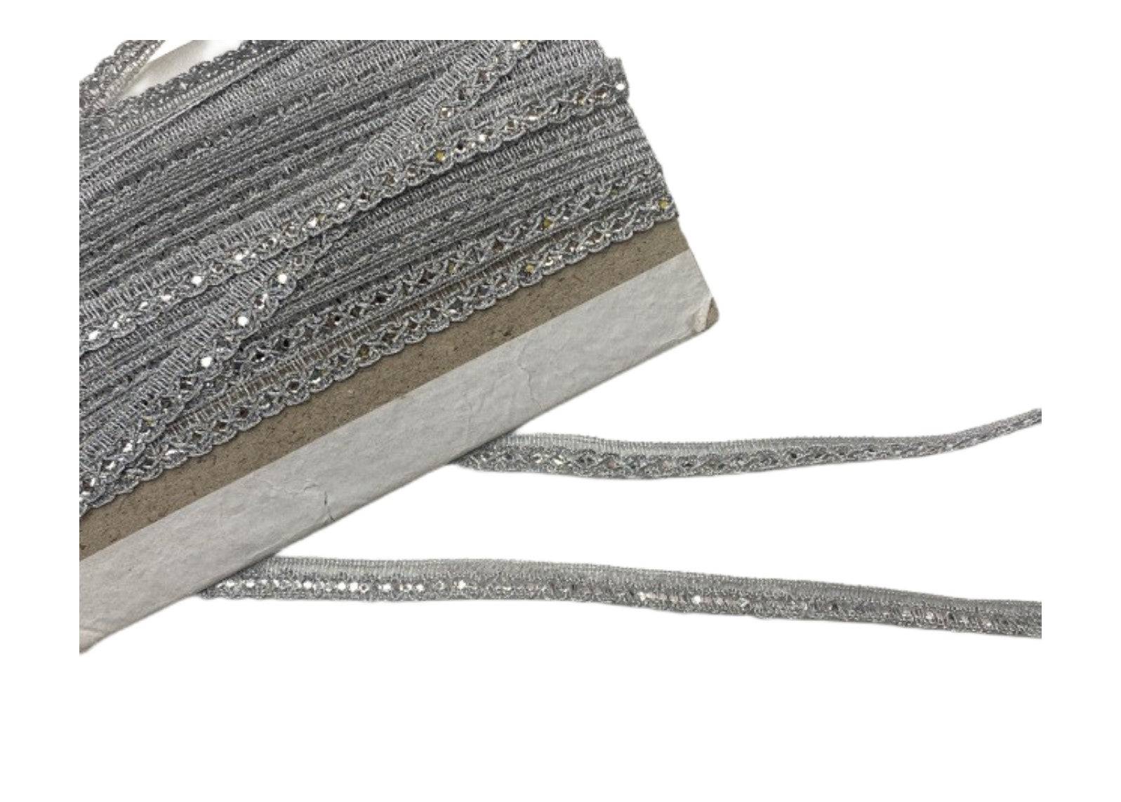 Scalloped Sequin Metallic Trim Ribbon - 10mm - Cheap Fabrics