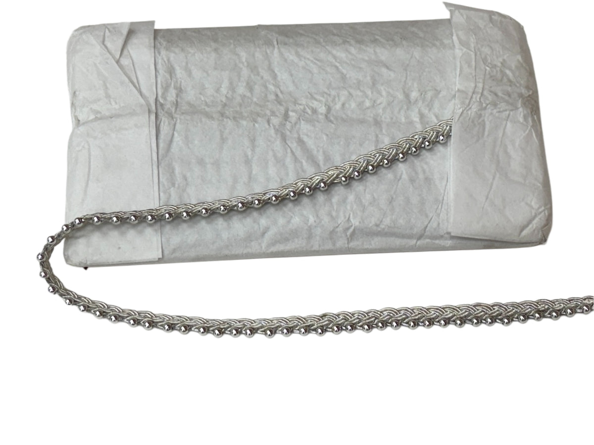 Metallic Zari Trim - Silver - Cheap Fabrics