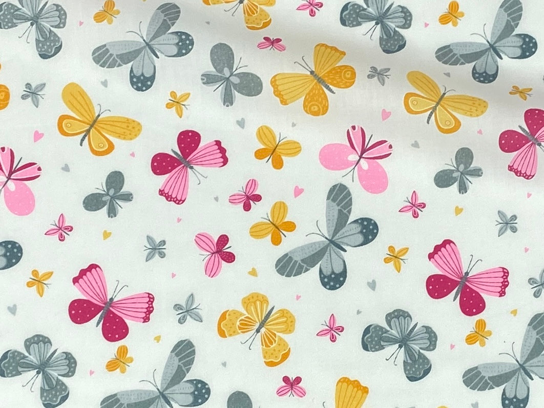Simply Butterflies - Poly/Cotton Print