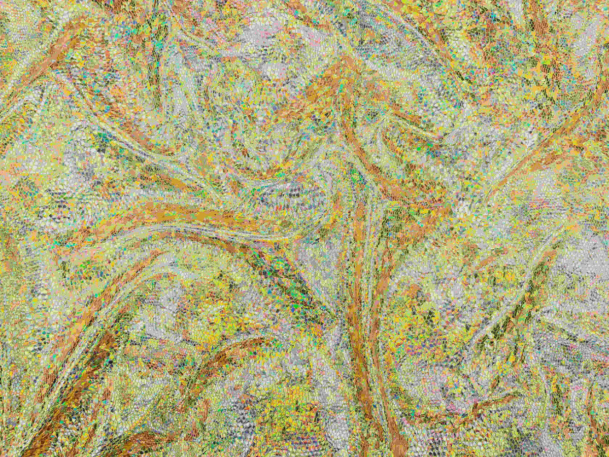 Gold snakeskin hologram jersey fabric from Cheapfabrics showing shiny, textured snakeskin pattern on smooth stretch material.