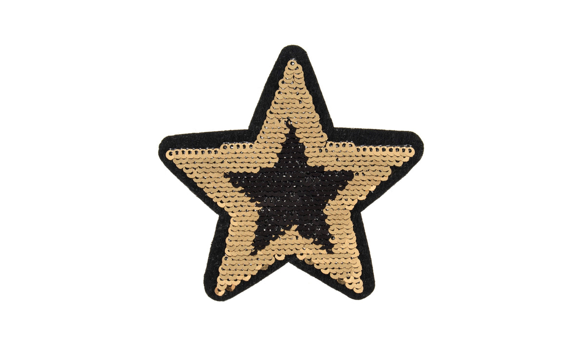 Star Sequin- Iron -On & Sew-On Patch