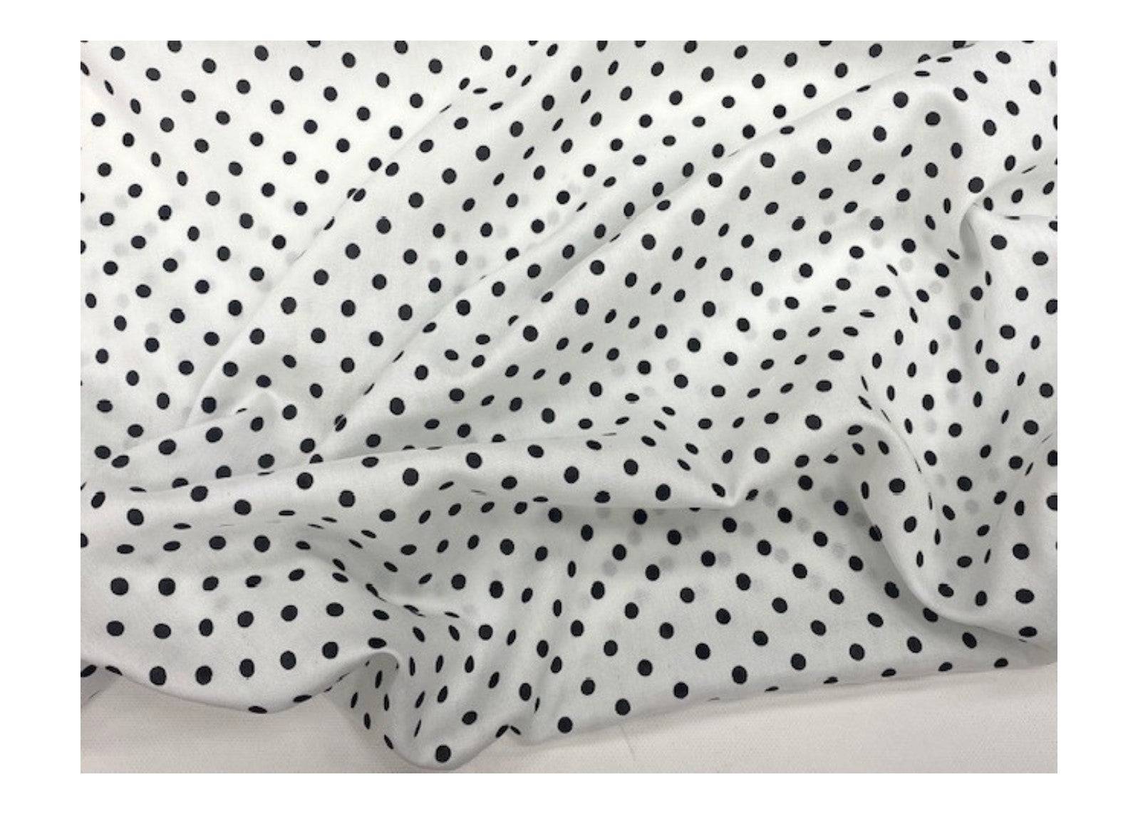 Summer Viscose - 5mm Polka Dot - Cheap Fabrics