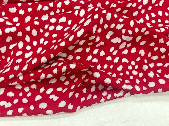 Summer Viscose - White Paws - Cheap Fabrics