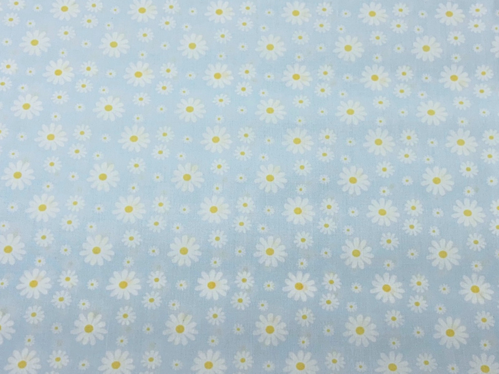 Pink Sunshine Daisies polycotton fabric by Cheap Fabrics with a cheerful daisy floral pattern.