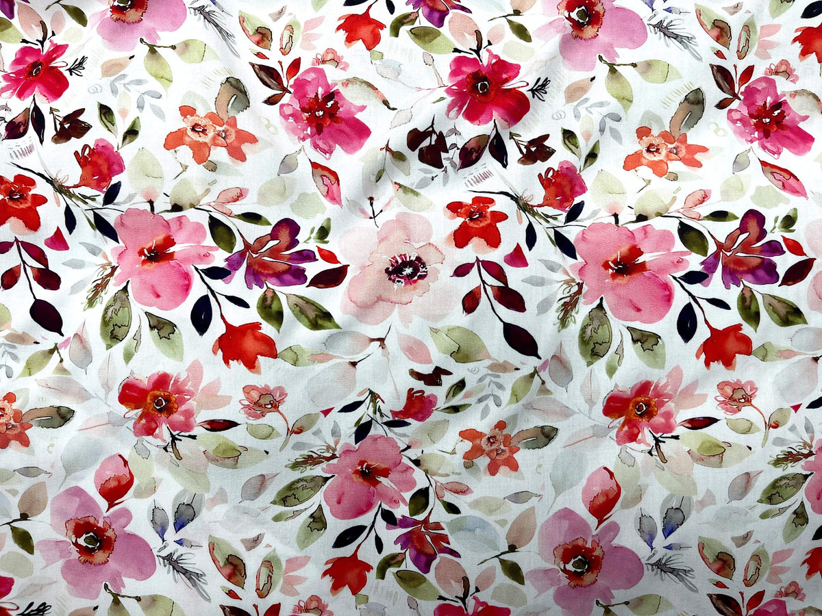 Digital Summer Viscose - Flora Deluxe - Cheap Fabrics