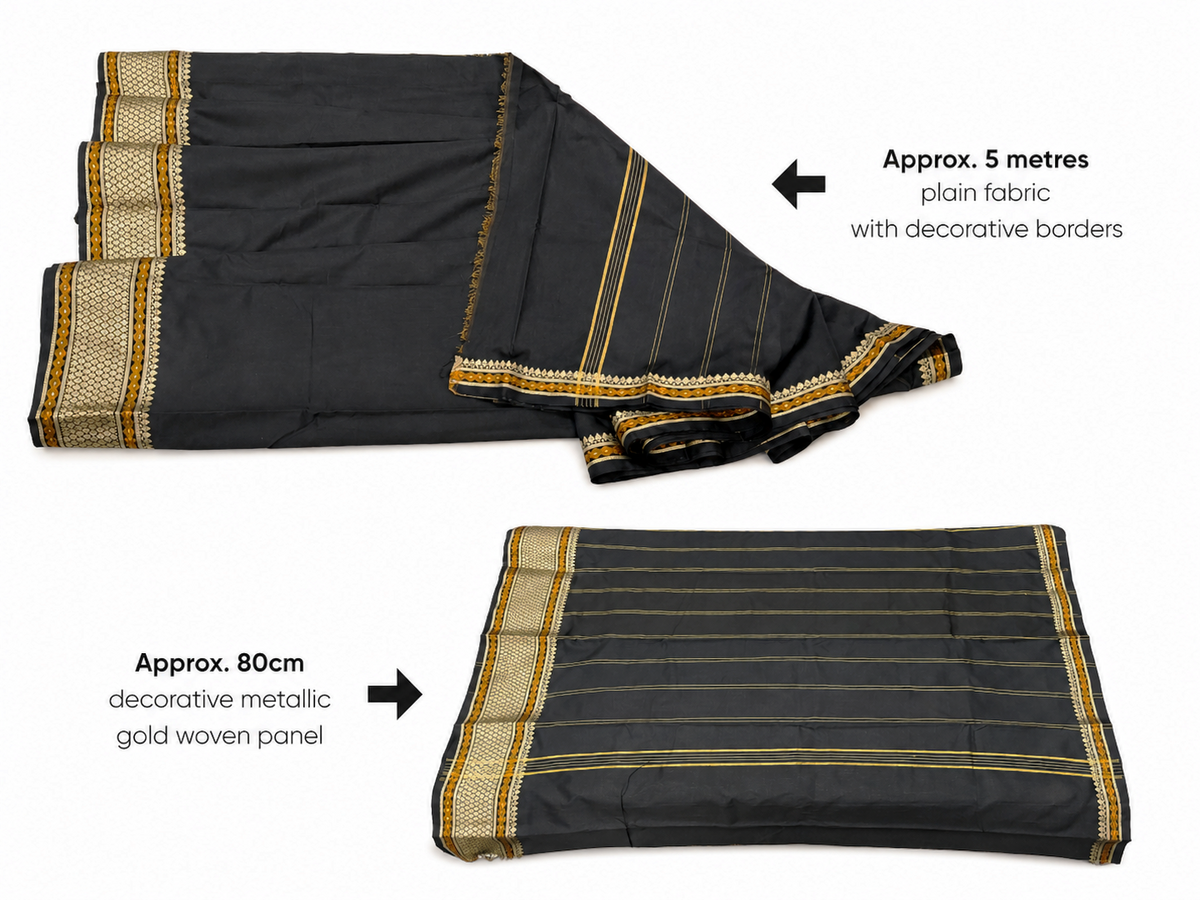 Ethnic Saree Fabric Clearance - Approx 6 Metre Length (read description fully)