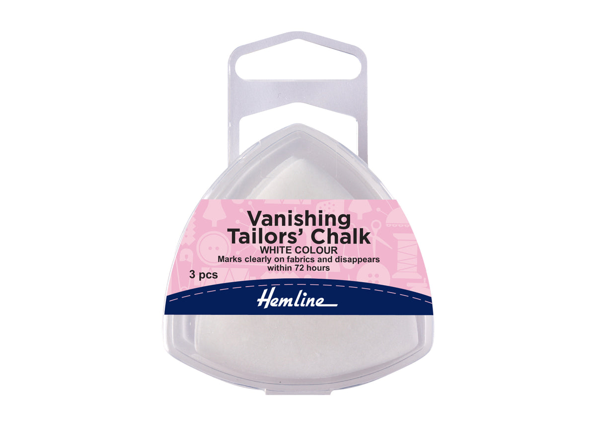 Tailors Vanishing Chalk: White Colour-Triangle Pack of 3