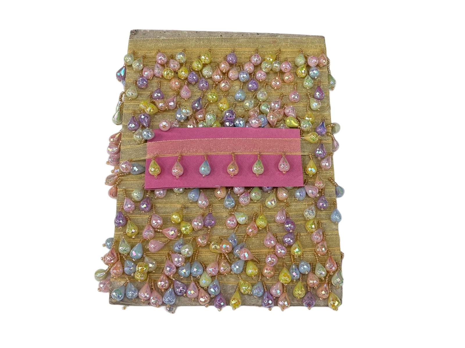 Multi-Colour Pearl Beaded Teardrops - Cheap Fabrics