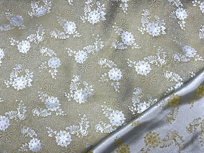 Two Tone Double Sided Jacquard - Floral