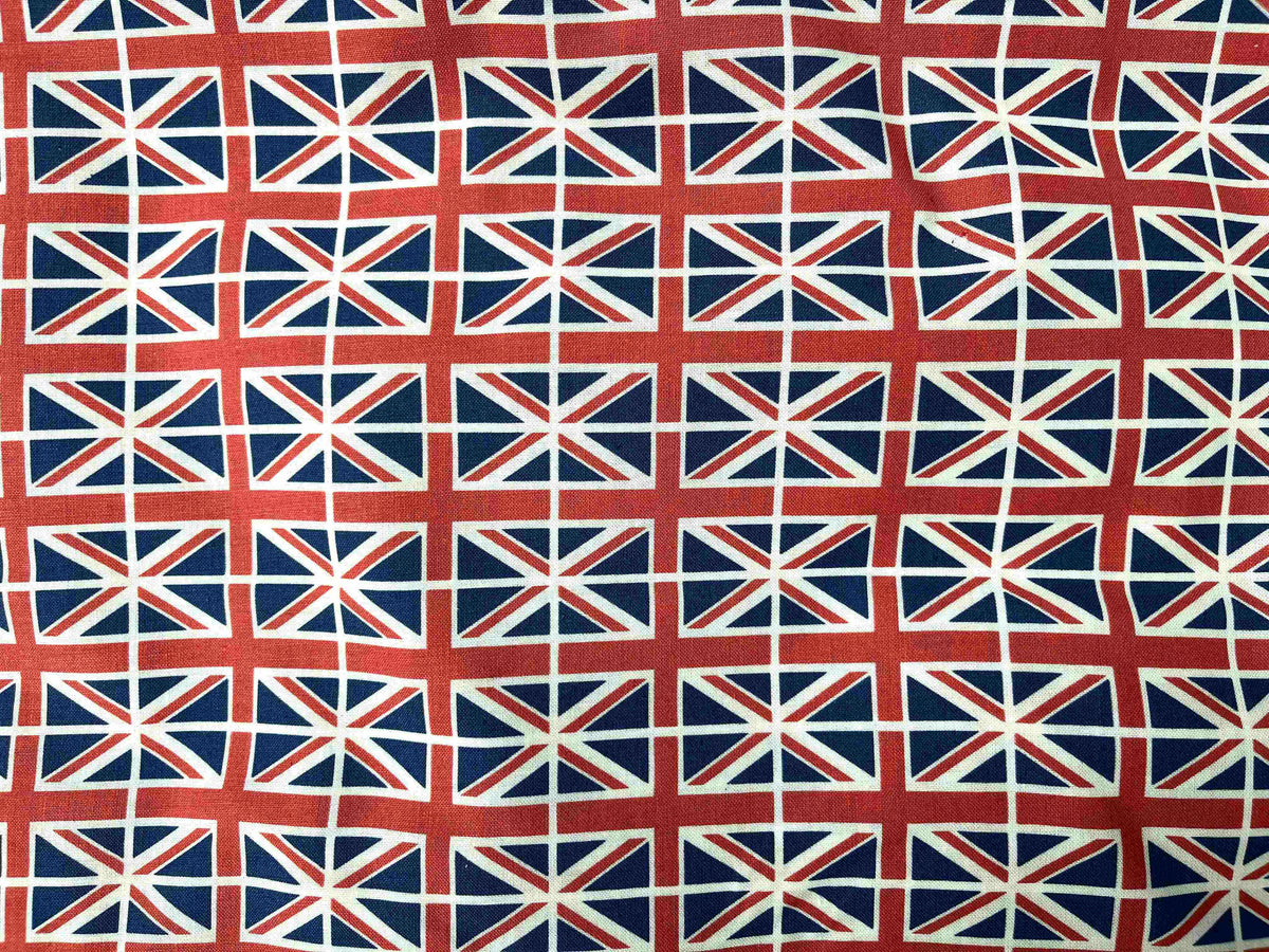 Union Jack Flag -  Cotton Print - Cheap Fabrics