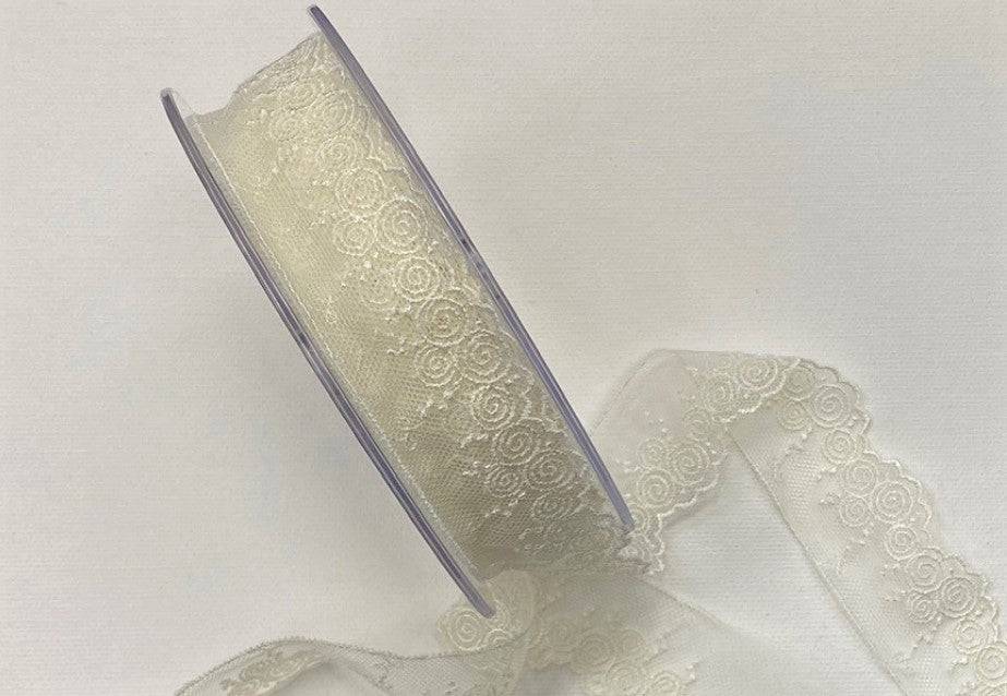 Ivory Lace Trim - 3cm/30mm - Cheap Fabrics