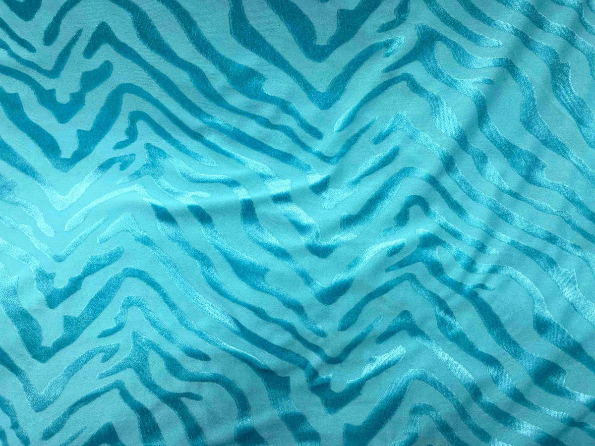 Velvet Jersey Fabric Zebra - Cheap Fabrics