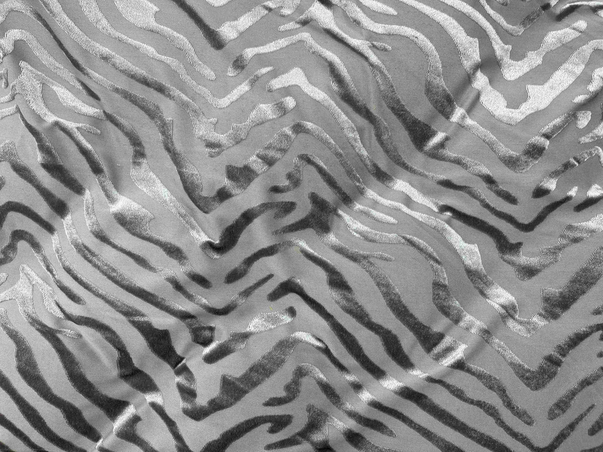 Velvet Jersey Fabric Zebra - Cheap Fabrics
