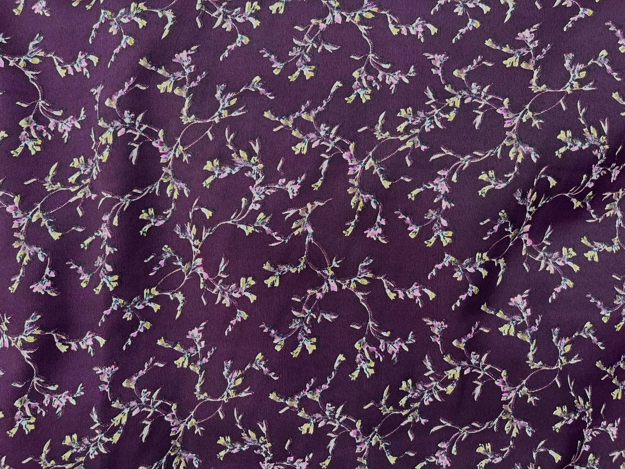 Vine - Clearance Printed Crepe Fabric - Cheap Fabrics