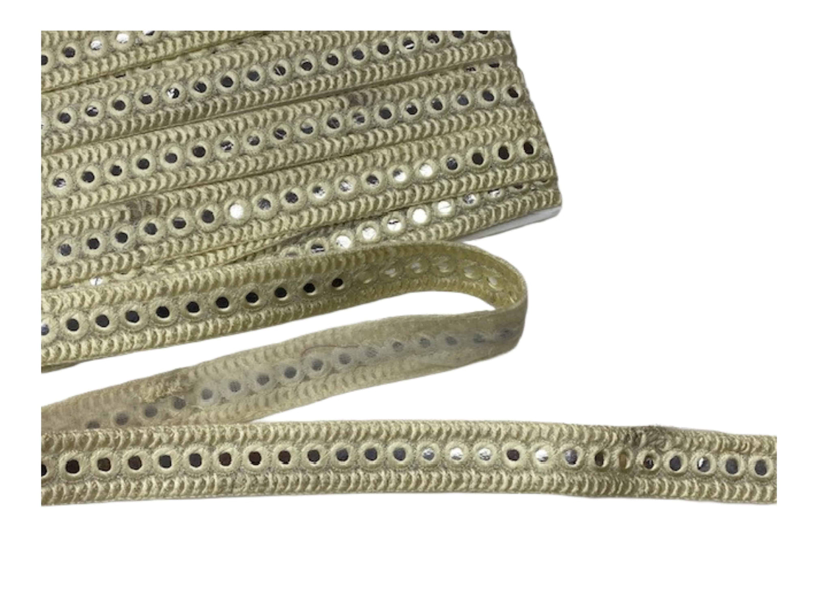 Flexi Mirror Threadwork Trim - 25mm Wide (DEFECT) - Cheap Fabrics