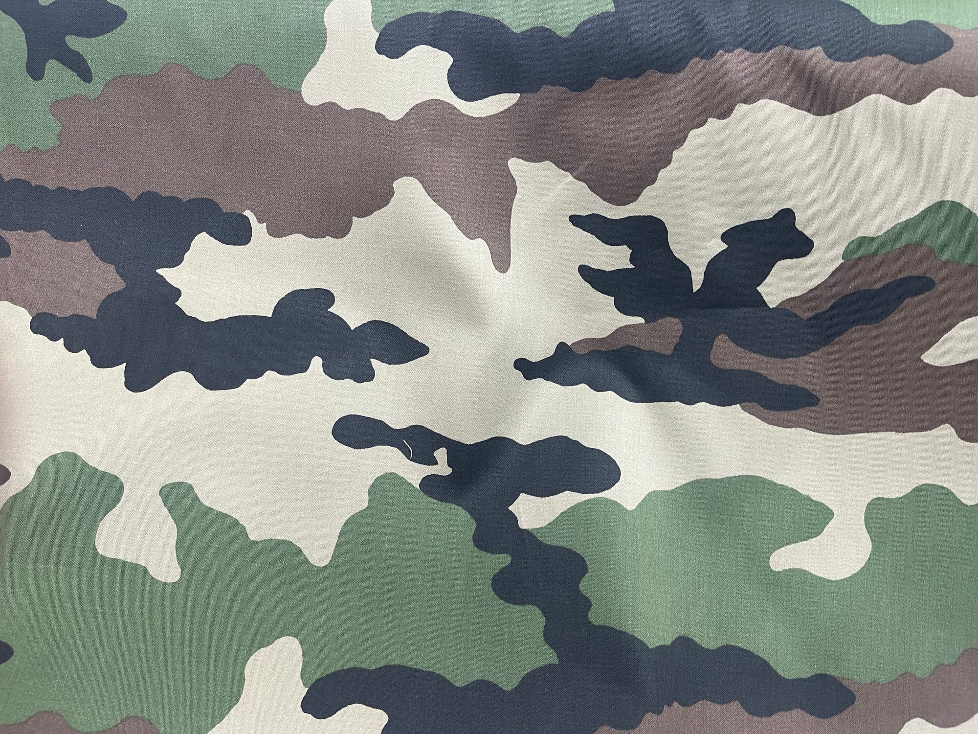 Army Print Camouflage Fabric - Water Repellent