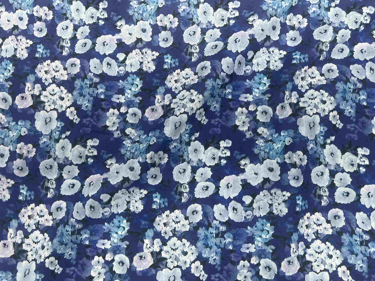 Wide Width Digital Printed Cotton Fabric - Blossomly