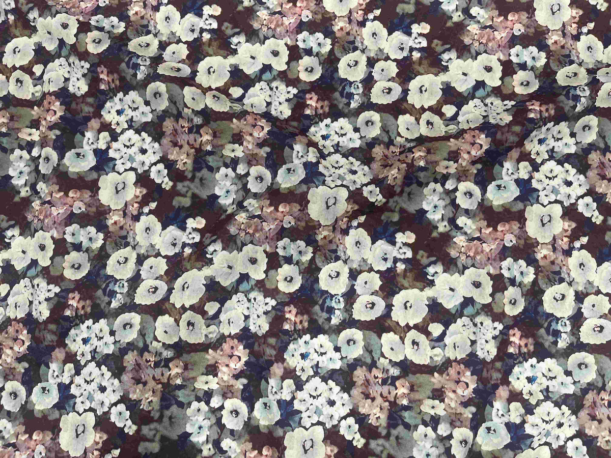 Wide Width Digital Printed Cotton Fabric - Blossomly