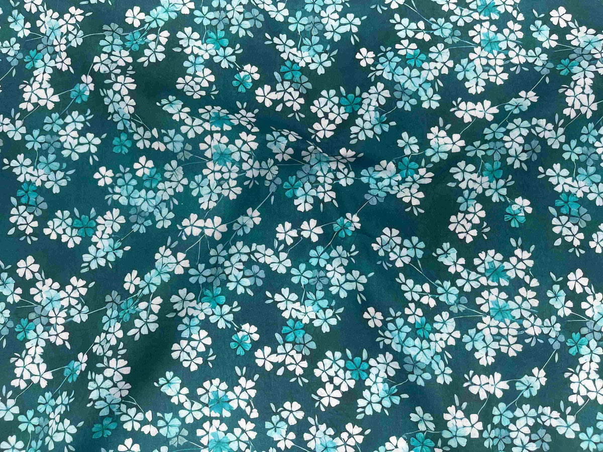 Wide Width Digital Printed Cotton Fabric - Petals