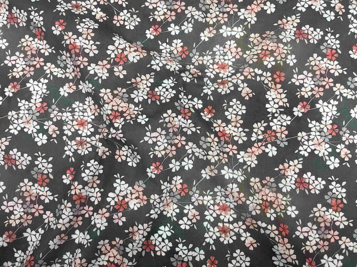 Wide Width Digital Printed Cotton Fabric - Petals