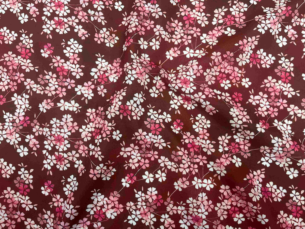 Wide Width Digital Printed Cotton Fabric - Petals