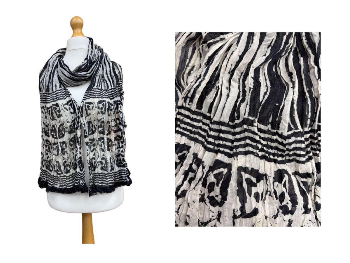 Mono Scarf Design 24- Printed Cotton Scarf - Cheap Fabrics