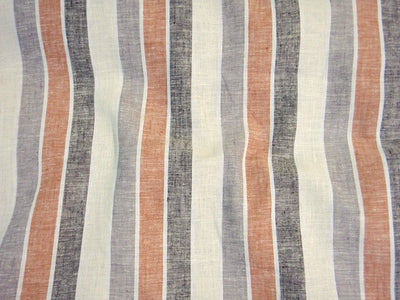 20mm Wide Stripes -  Faux Linen Print