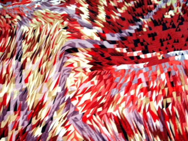 Abstract Print - 4 Way Spandex - Cheap Fabrics