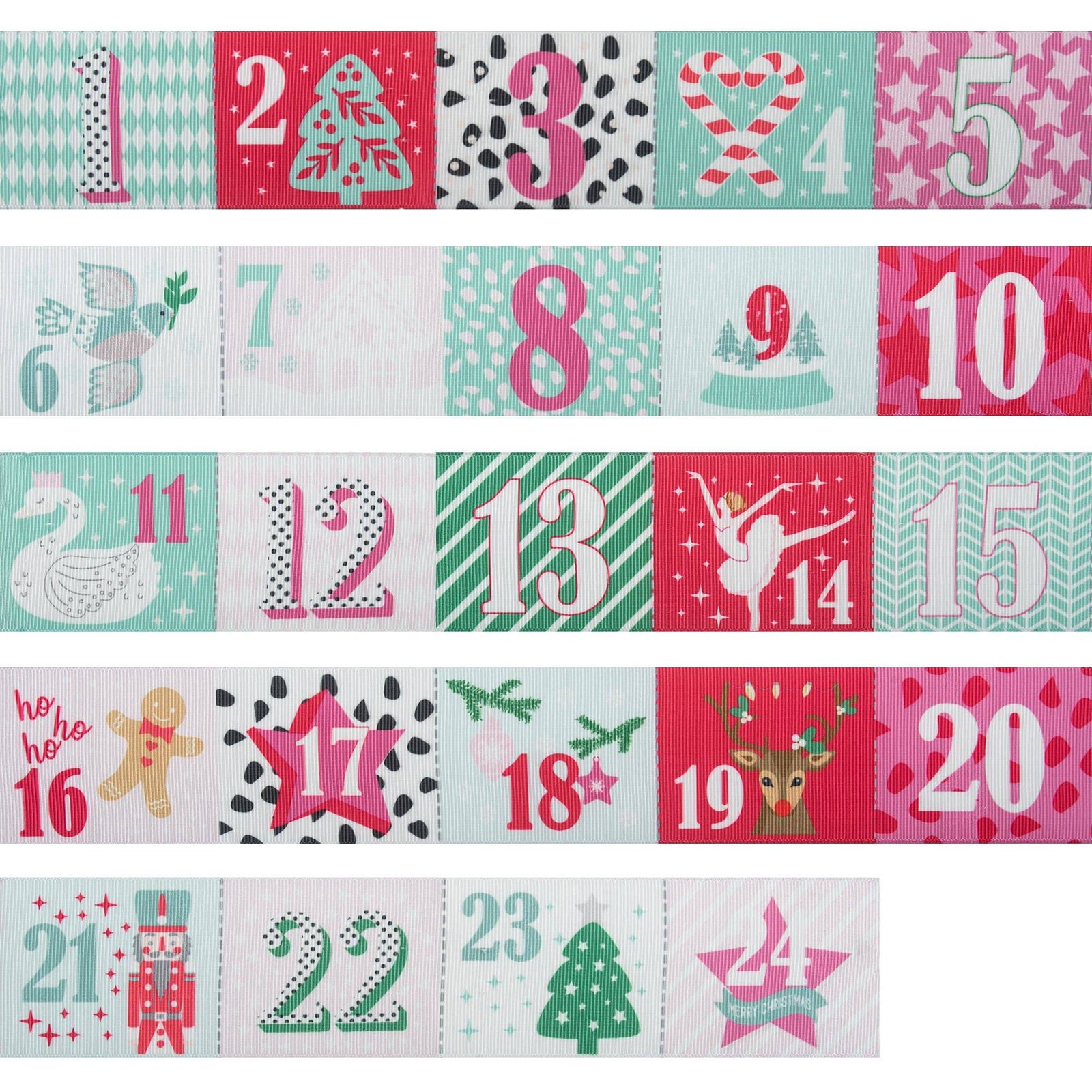Make Your Own Advent Calendar Kit - WHITE - Cheap Fabrics
