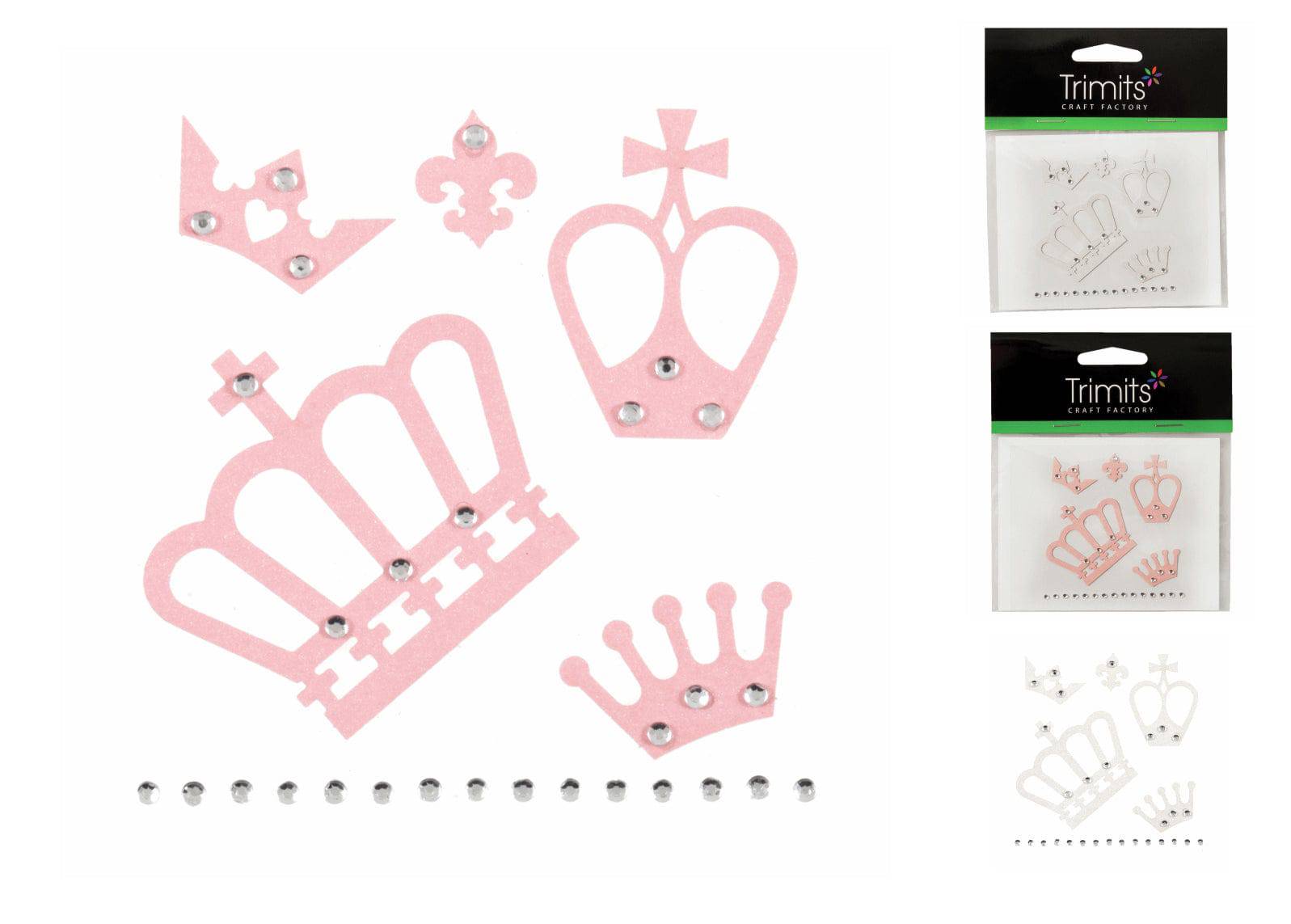 Craft Embellishments - Crown Gems - Cheap Fabrics
