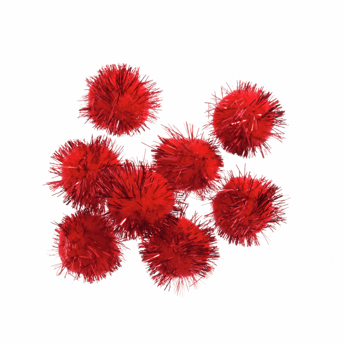 Glitter Pom Poms - 2.5cm (1")