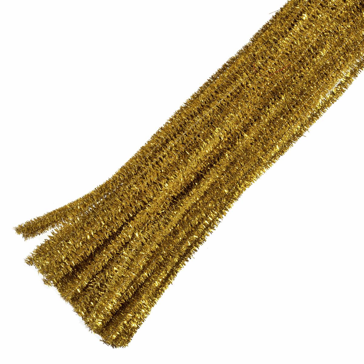 Glitter Metallic Chenille Tinsel Sticks - 30cm x 6mm (20 Pack)