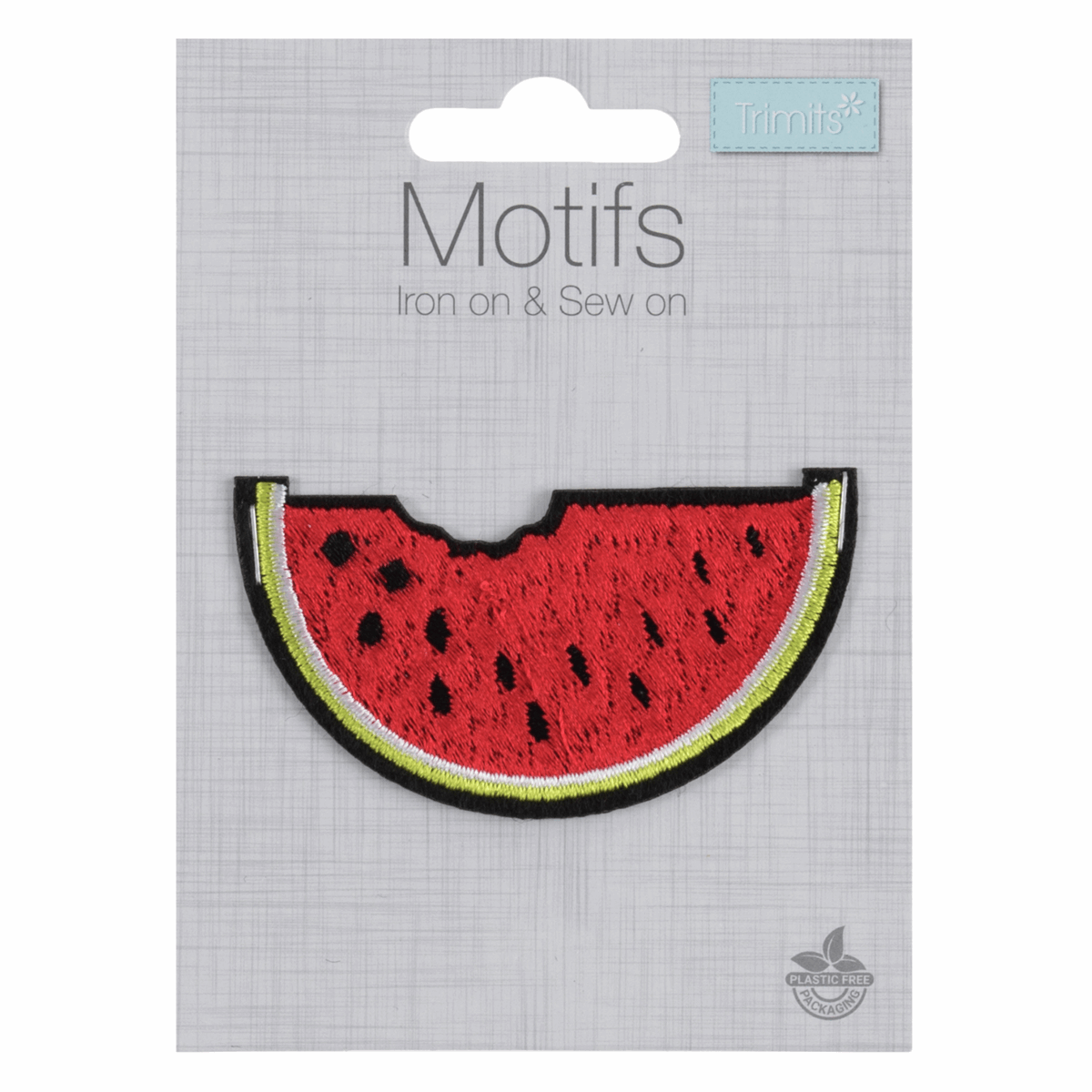 Watermelon Patch Embroidered Iron-On Badge – Fruit Applique For Crafts & DIY